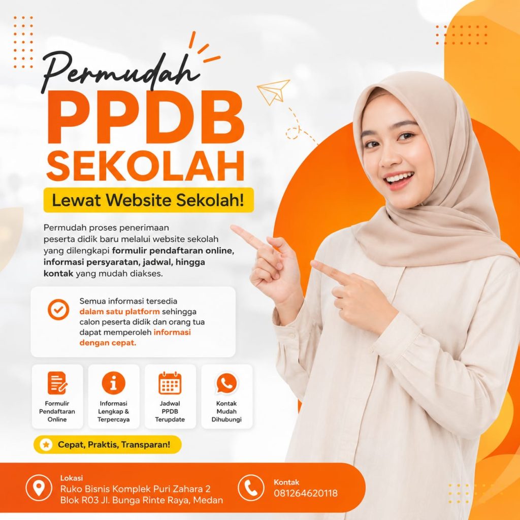 lms sekolah, absensi digital medan, jasa pembuatan website sekolah