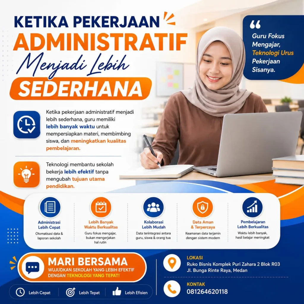 lms sekolah, absensi digital medan 117