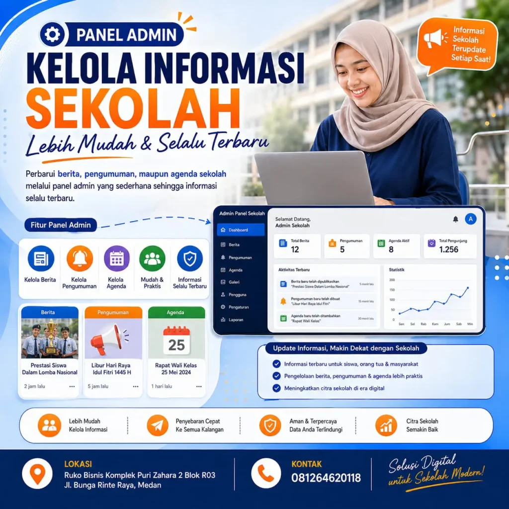 Jasa pembautan Website Sekolah, LMS Sekolah, Jasa Pembuatan Aplikasi Absensi Sekolah, Harga Website Sekolah, Biaya Pembuatan Aplikasi Absensi Online Sekolah