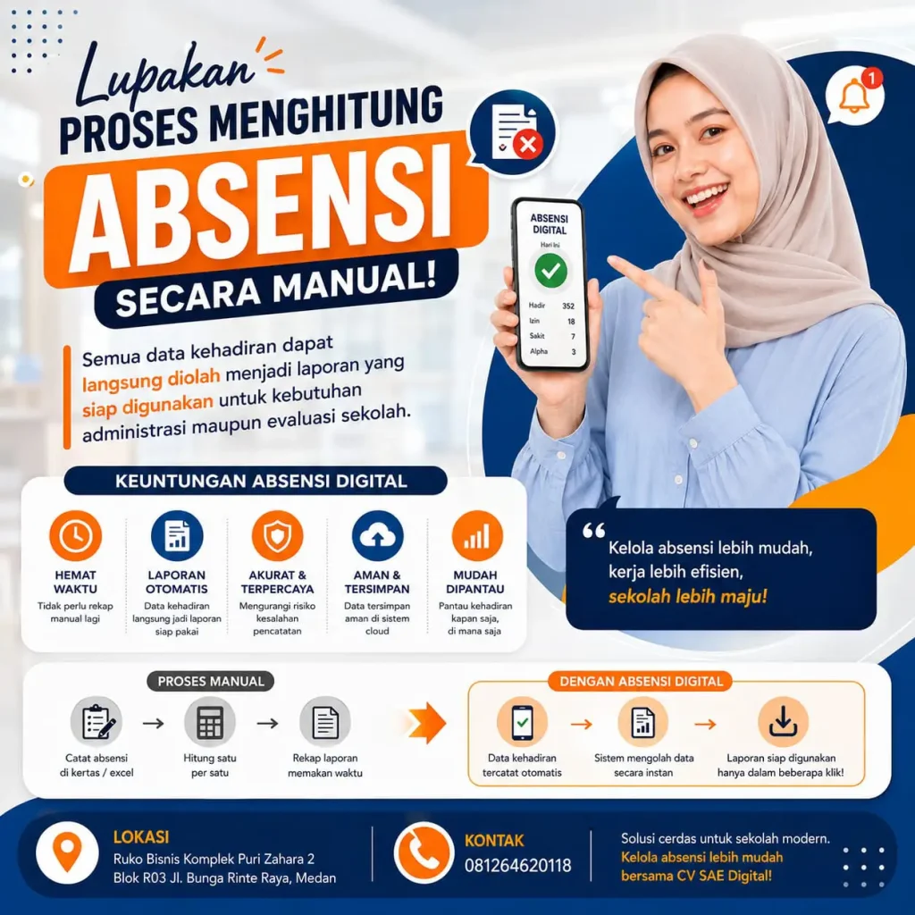 lms sekolah, absensi digital medan, harga aplikasi absensi, jasa pembuatan aplikasi absensi